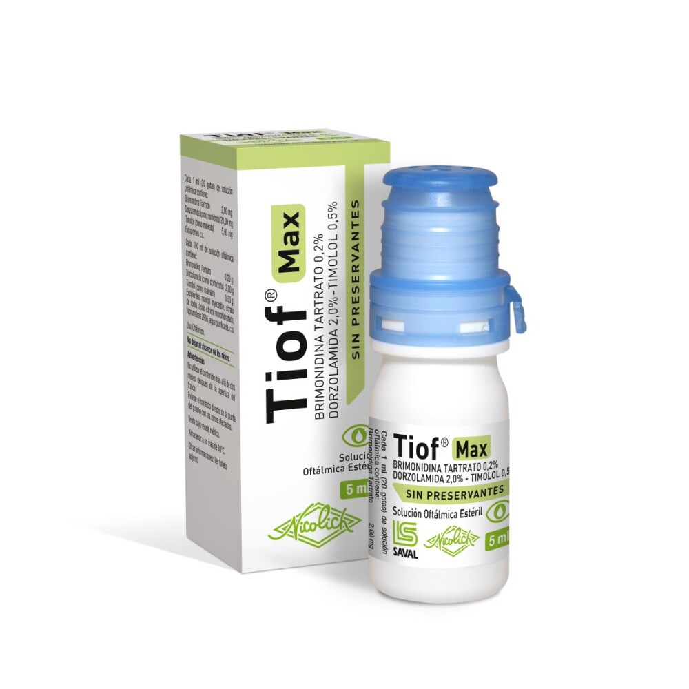TIOF MAX GTS.OFT. FRASCO X 5 ML. única