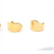 Caravanas Lisas En Oro 18K Amarillo. Caravanas Lisas En Oro 18K Amarillo.