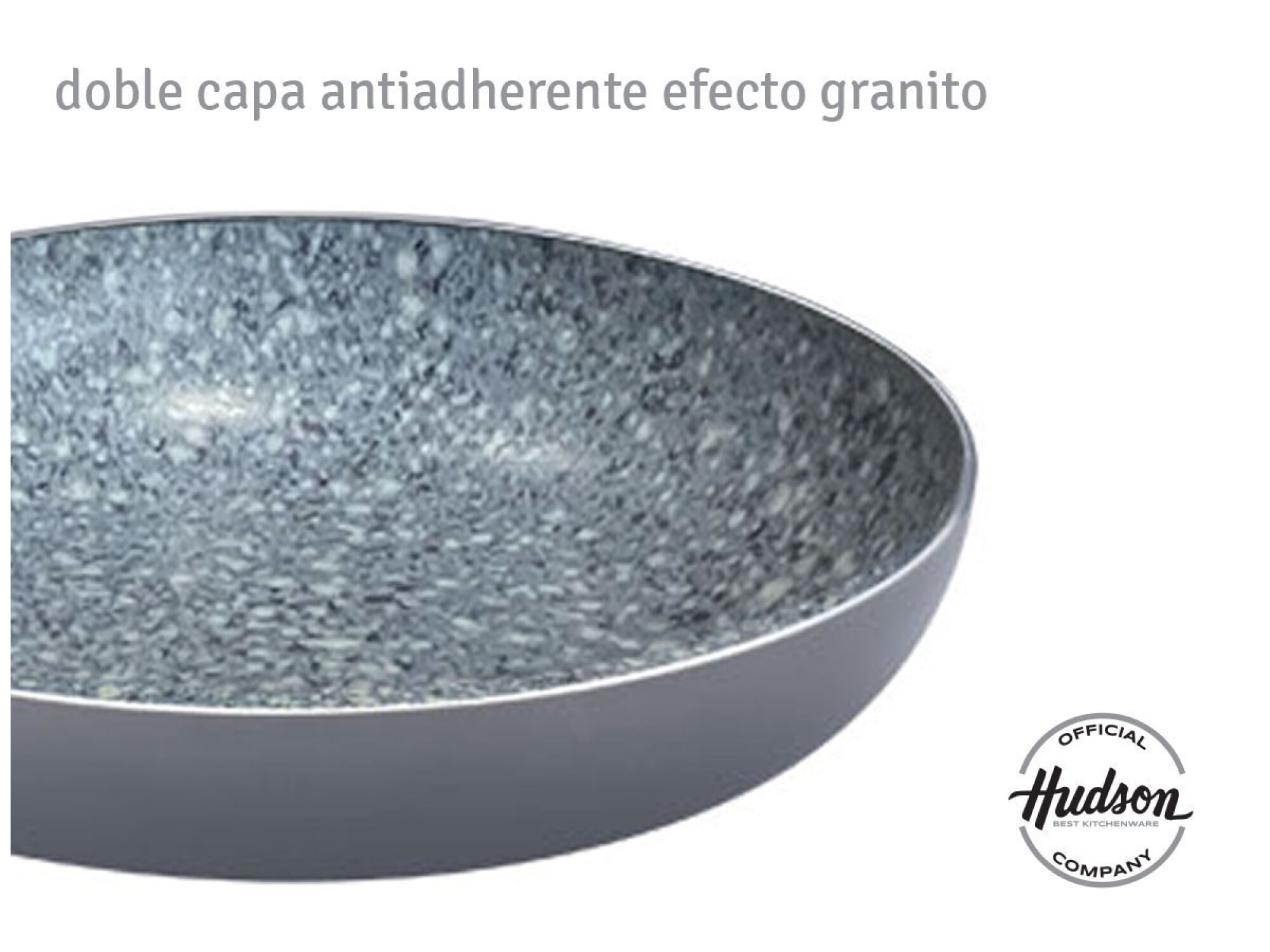 Sartén Cerámica Antiadherente 24 Cm Granito — Hudson Cocina