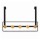 Perchero Puerta 5 Ganchos Metal Bambú Organizador Negro