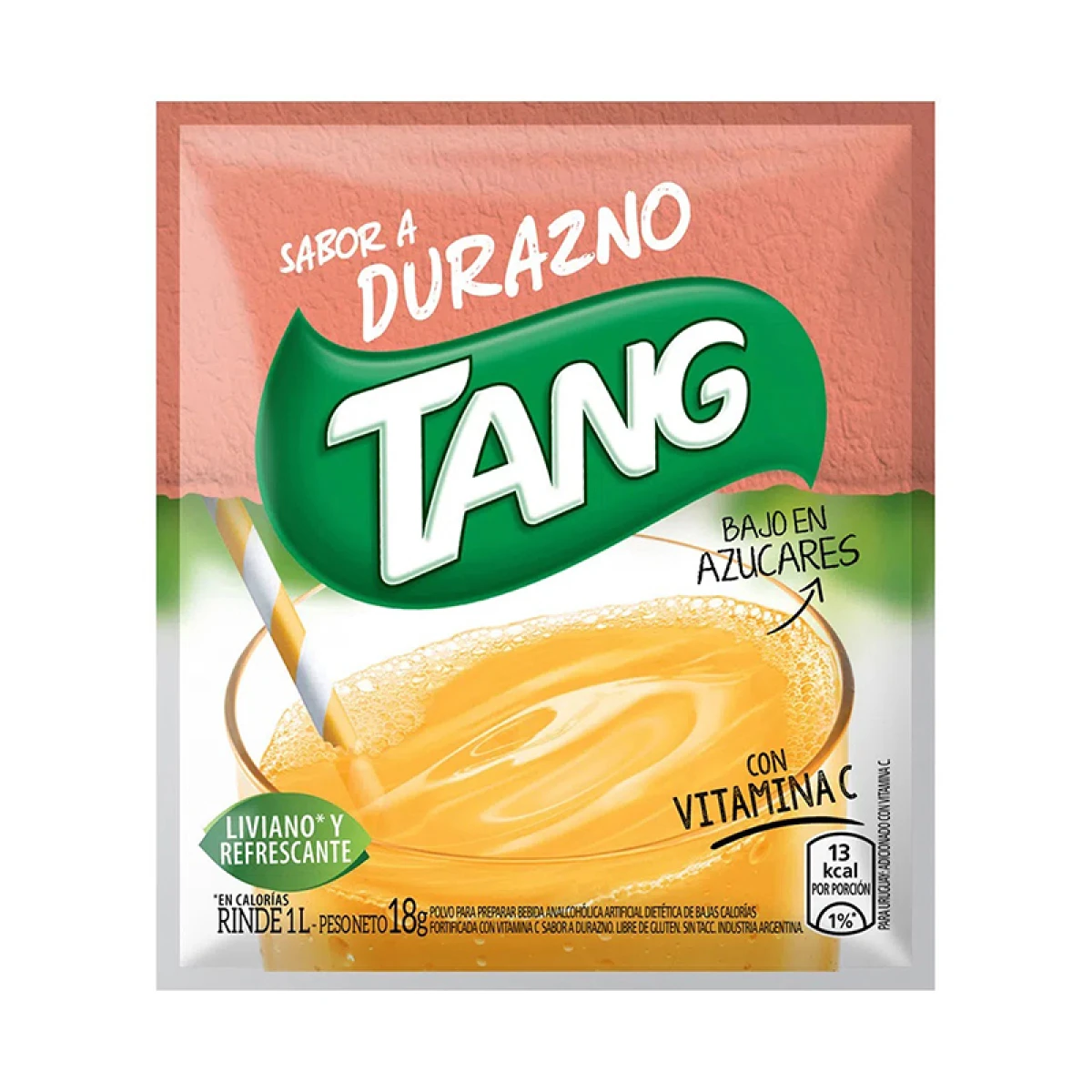 Jugo TANG 18g Pack 20 Unidades - Durazno 