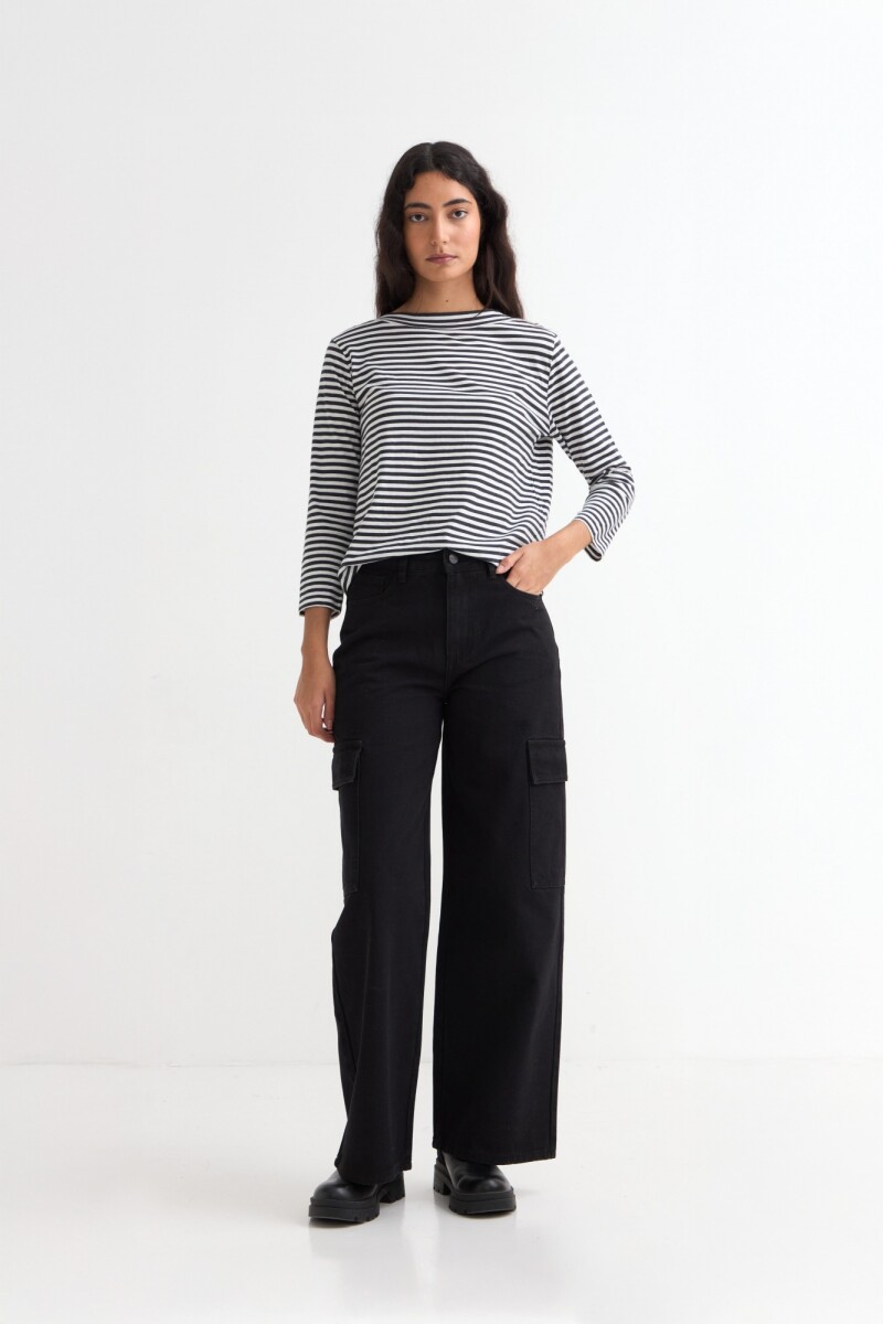 Jean cargo full lenght NEGRO