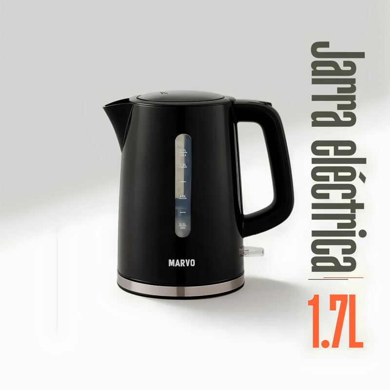 Jarra Eléctrica Marvo Modelo HWH-082 1,7lt Negro