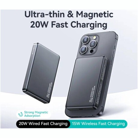 Cargador Portátil Magnético USAMS CD242 10000 mAh - Titanio Cargador Portátil Magnético USAMS CD242 10000 mAh - Titanio