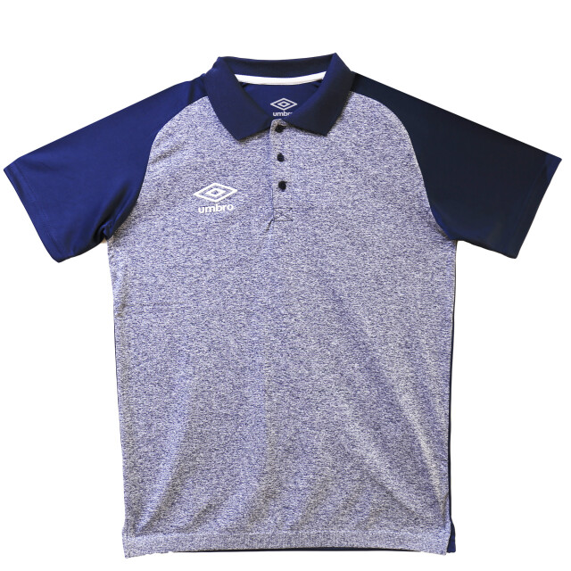 Remera de Hombre Umbro Polo Adulto Azul Marino Melange - Blanco
