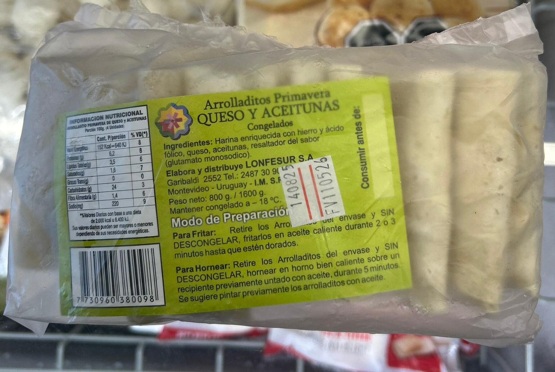 ARROLLADITOS QUESO ACEITUNAS COPETÍN X15 +SOLO PDE O WEB+ 