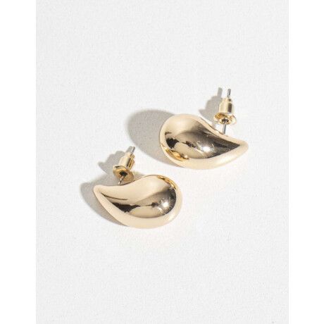 Aros Gota Chunky Dorado