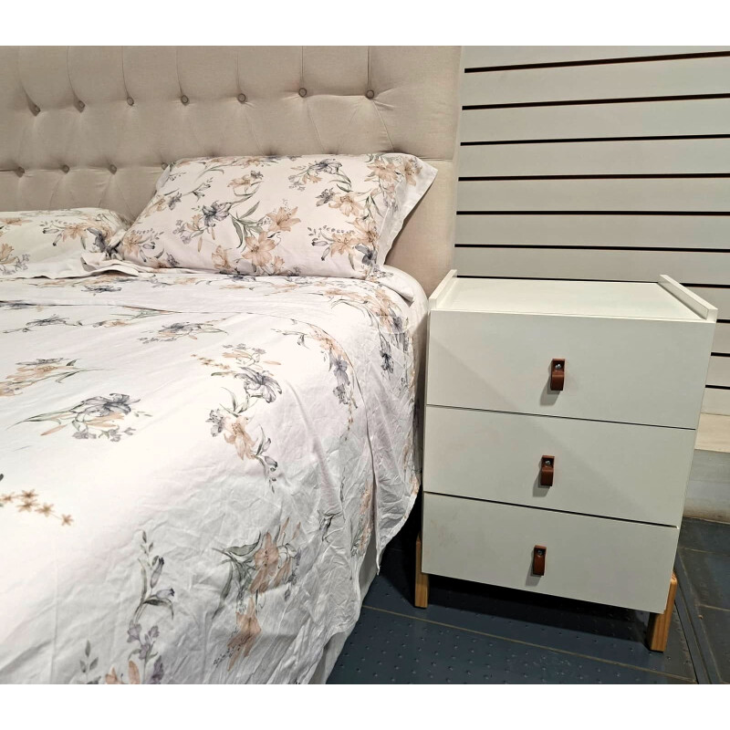 Mesa de luz Dumont blanca Mesa de luz Dumont blanca