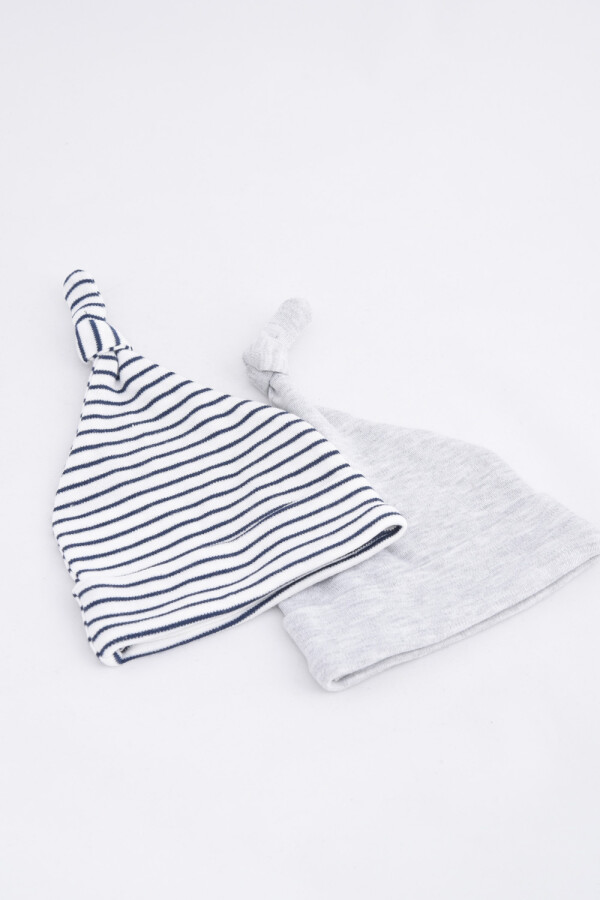 Gorro de algodón estampado Gris