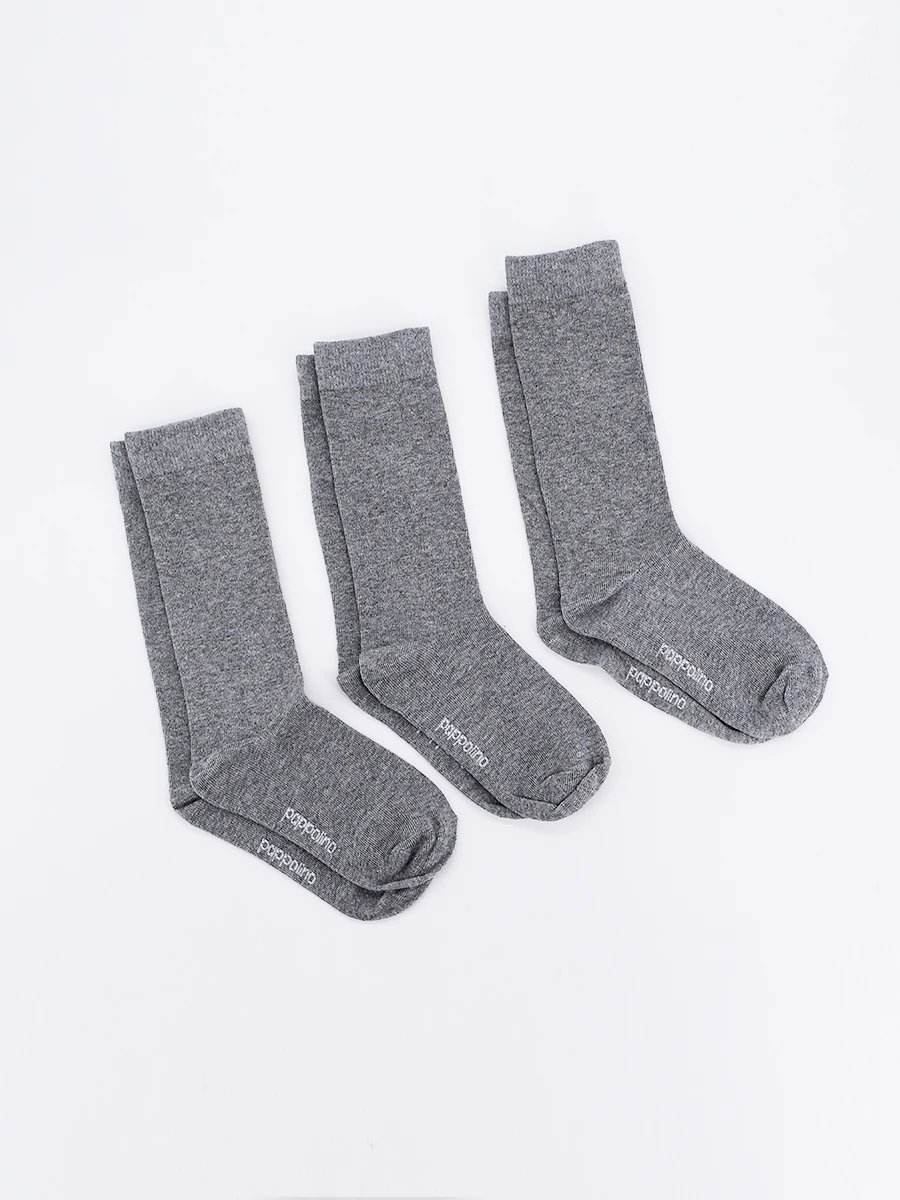 MEDIAS CAÑA CORTA - GRIS 