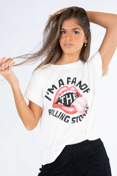 Remera fan of Rolling Blanco