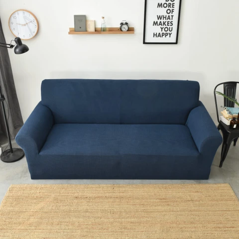 Funda sillón 2 cuerpos lisa azul