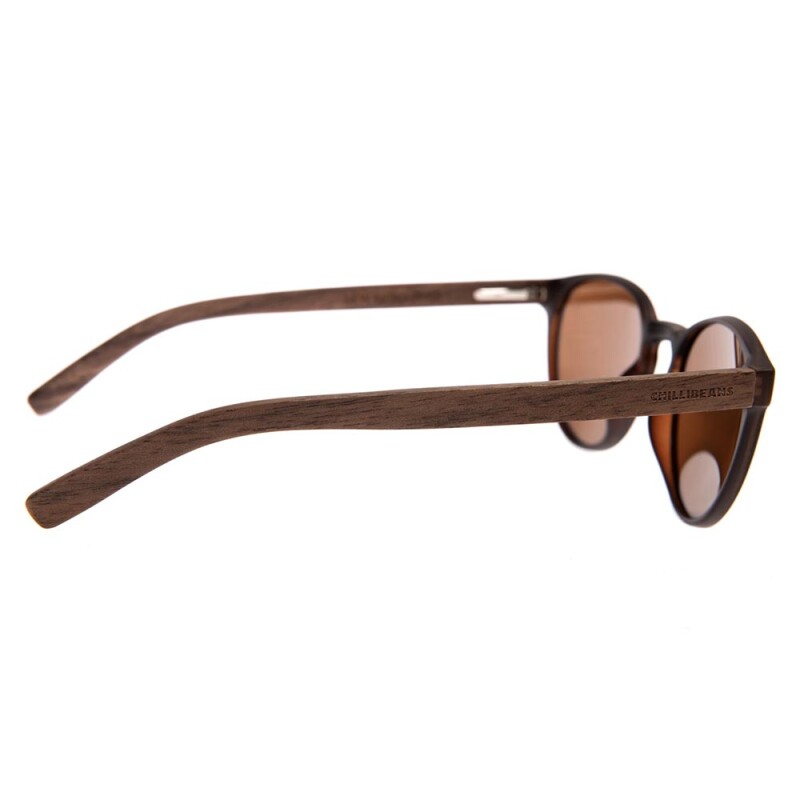 Lentes De Sol New Retro Redondo - Unisex Dorado/marrón