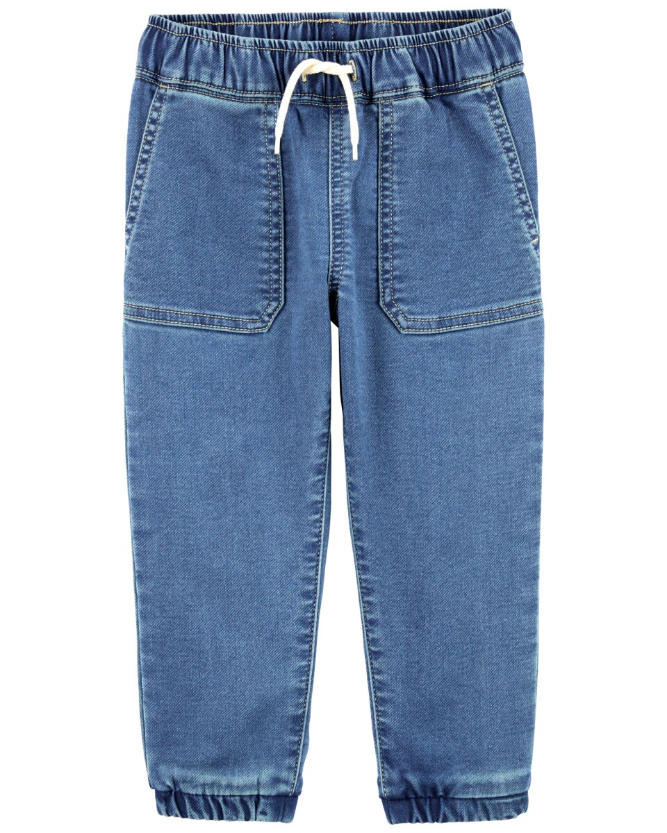 Pantalón jean, estilo deportivo 