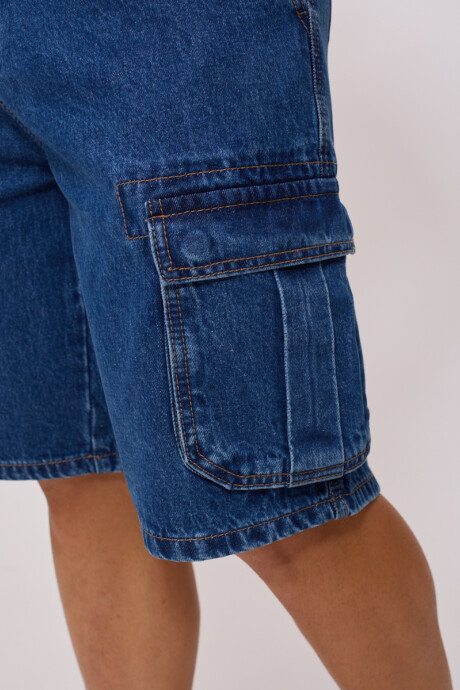 BERMUDA JEAN HARVY RUSTY Azul Medio