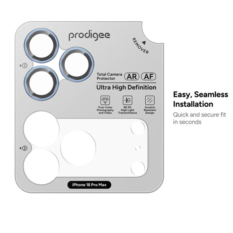 Protector de Camara Prodigee iPhone 18 Pro/Pro Max - Sky Blue Protector de Camara Prodigee iPhone 18 Pro/Pro Max - Sky Blue