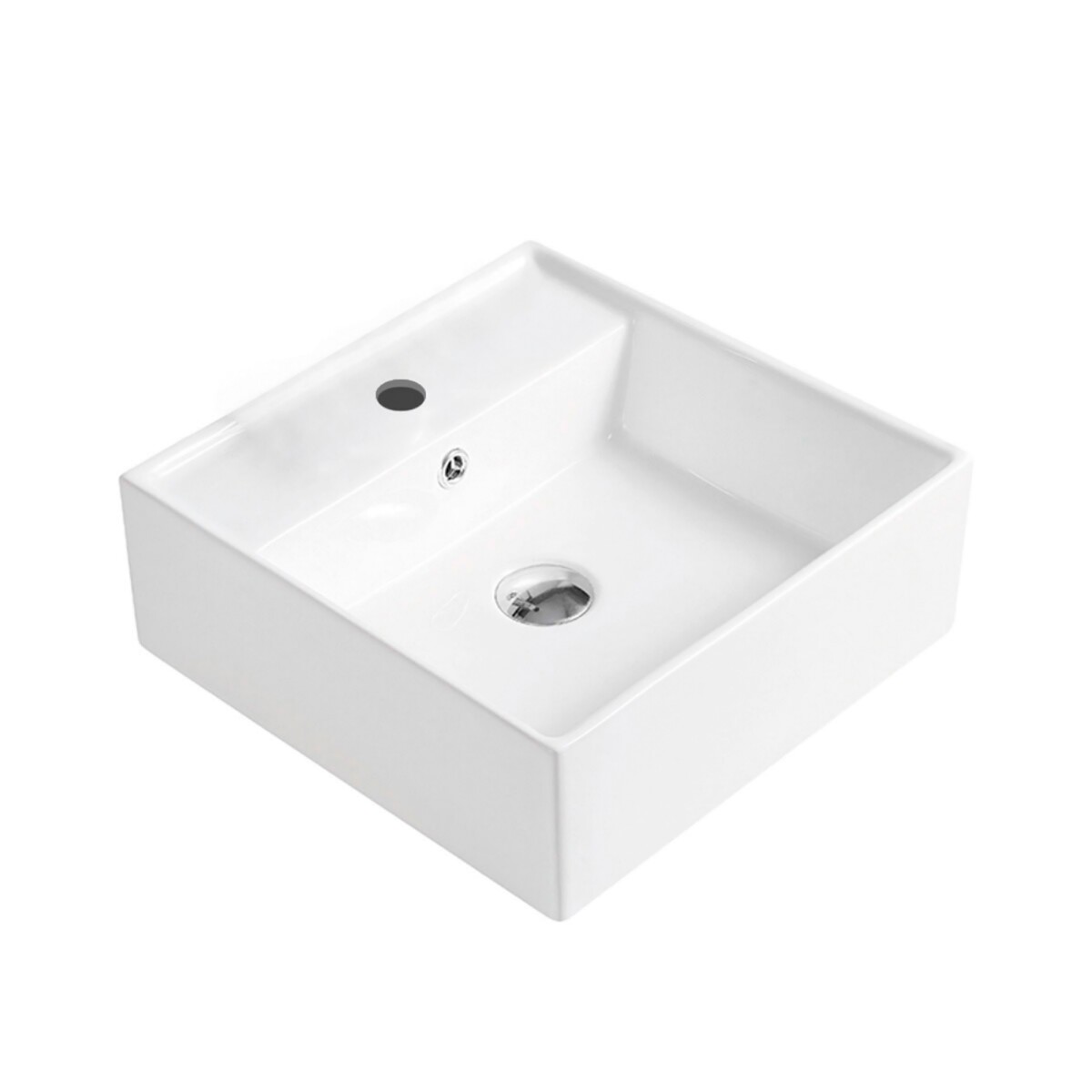 Bacha De Apoyo Y Colgar Loza Blanca Linea Amelie 41X41X15 