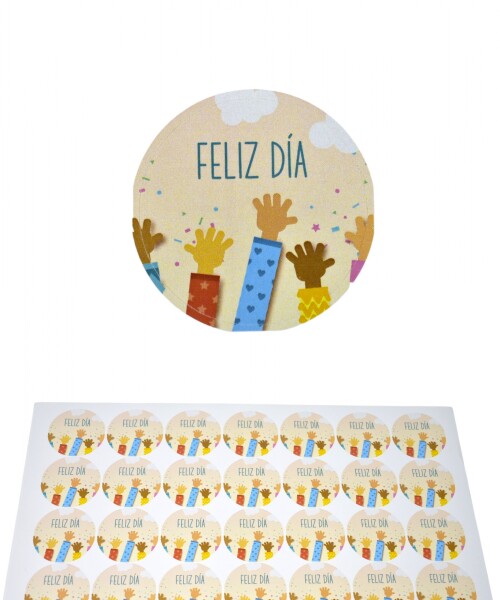 Sticker feliz dia plancha DISEÑO 18