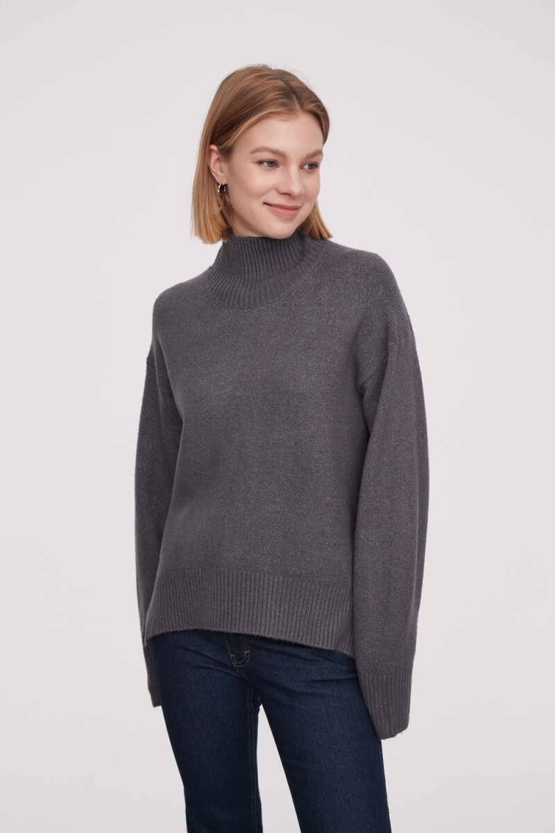 Sweater Koali - Gris Melange Oscuro 