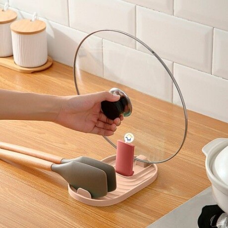 Soporte Utensilios / Posa Tapas Cocina Rosa Soporte Utensilios / Posa Tapas Cocina Rosa