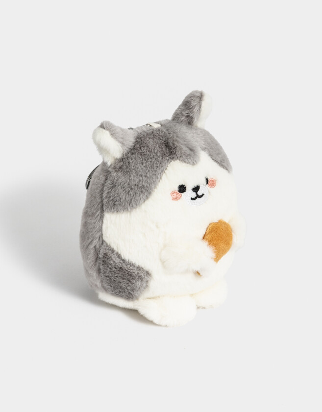 Llavero Peluche Llavero Y Charm De Zorrito - Combinacion Bicolor