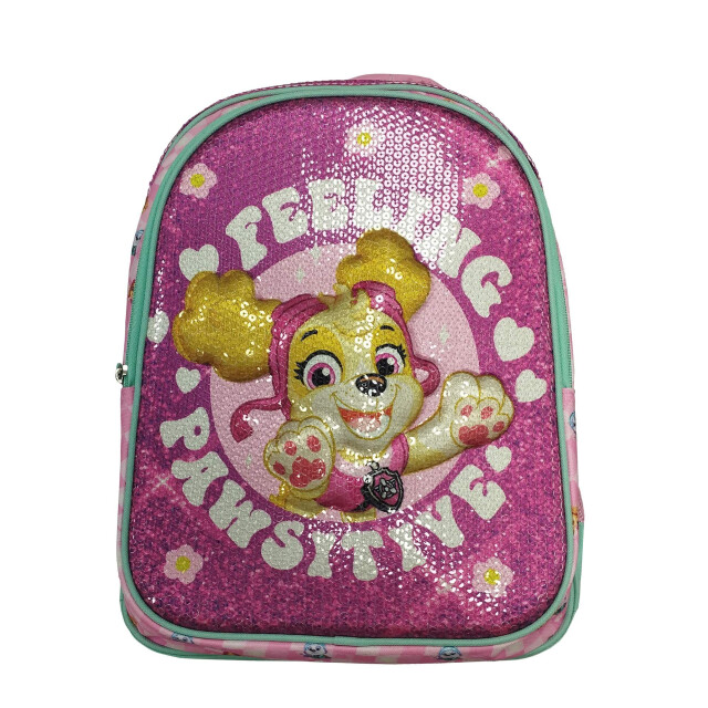 Mochila Paw Patrol Felling Violeta - Rosado - Verde Agua