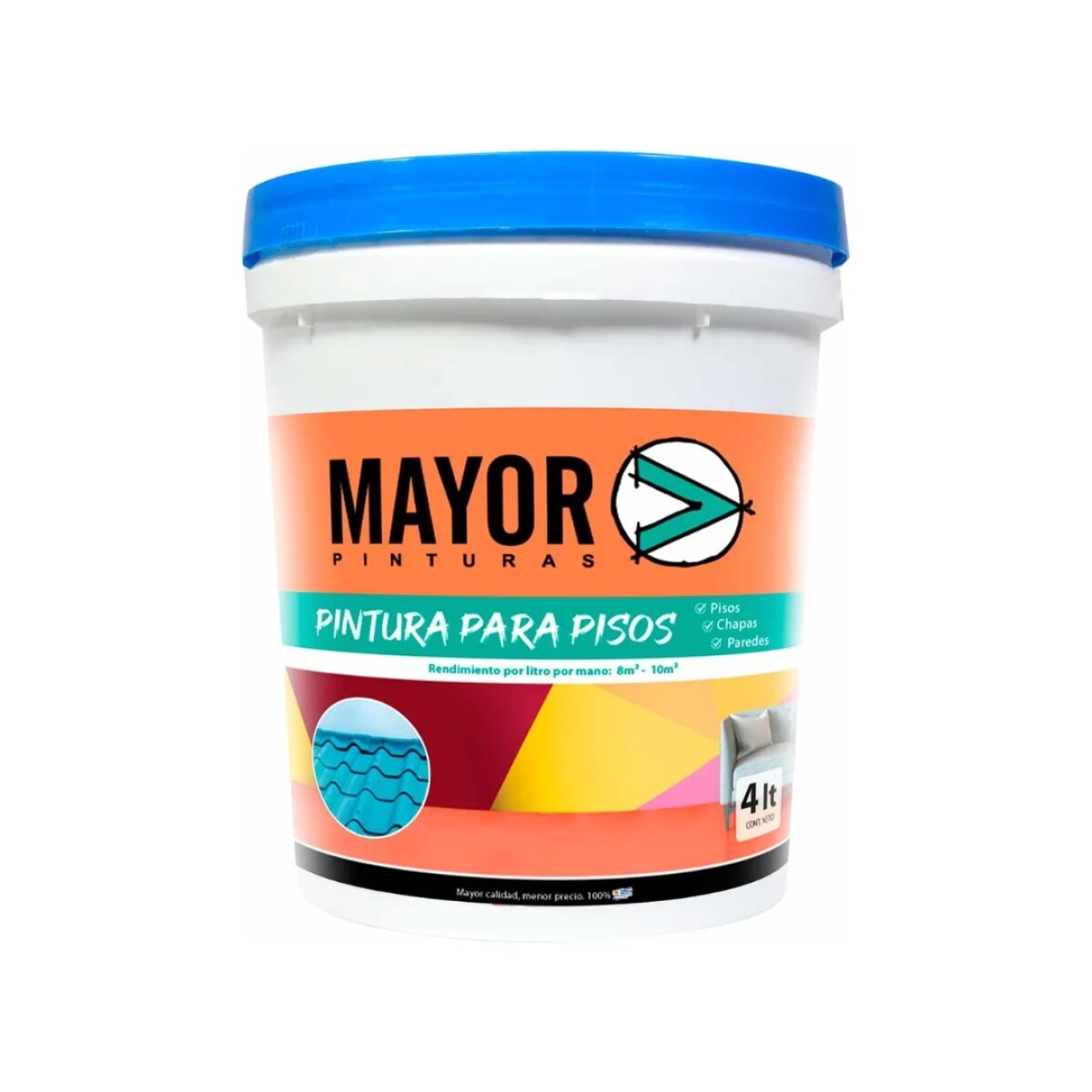 PINTURA DE PISO 4 LITROS MAYOR - Violeta 
