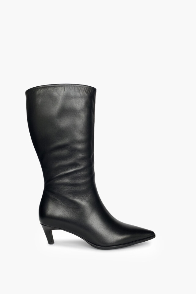 Bota de cuero Maia negro