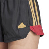 Short Adidas Tiro Cut 3 Rayas de Mujer - IW6801 Negro-rojo