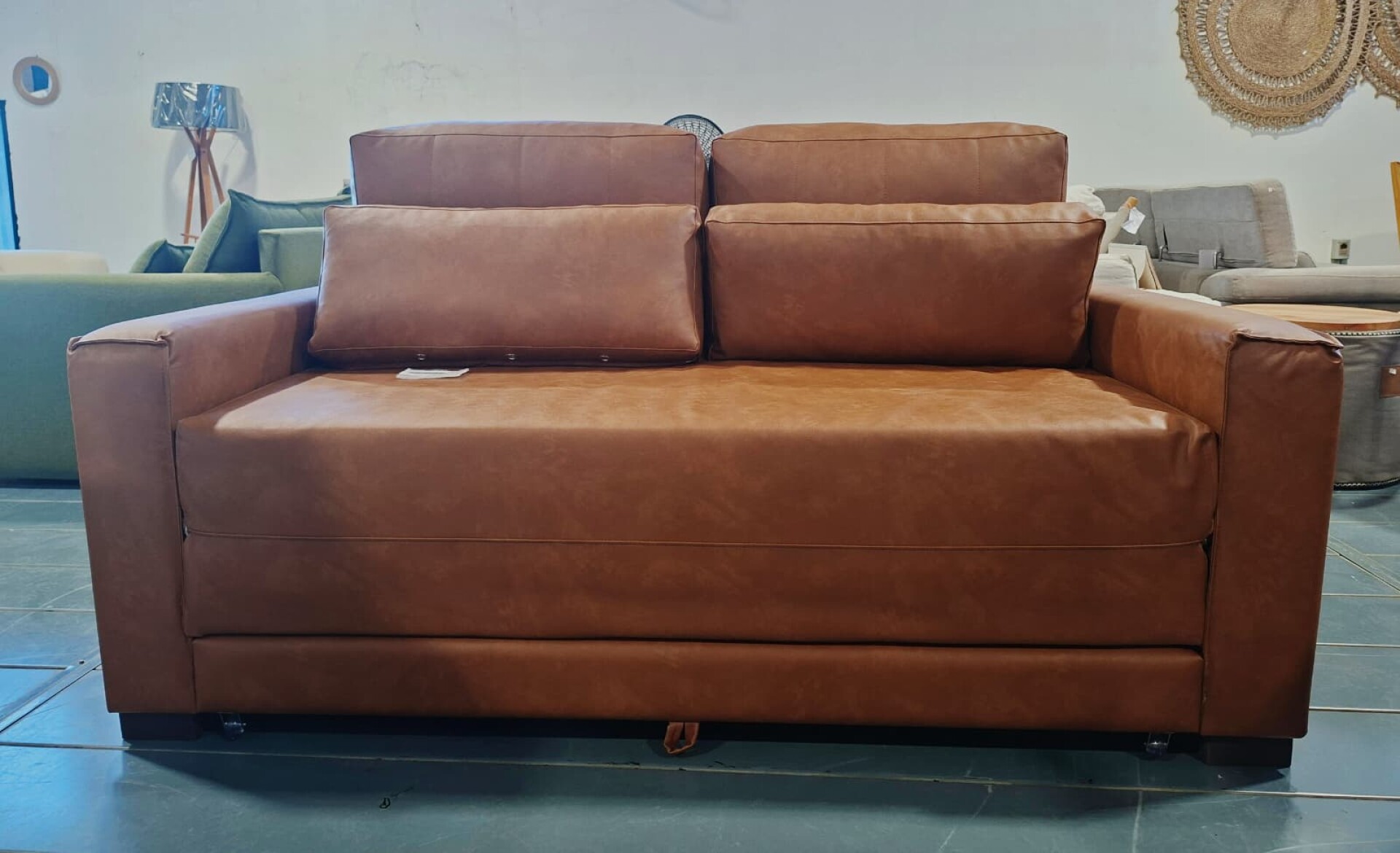 sofá cama Caster Marrón 