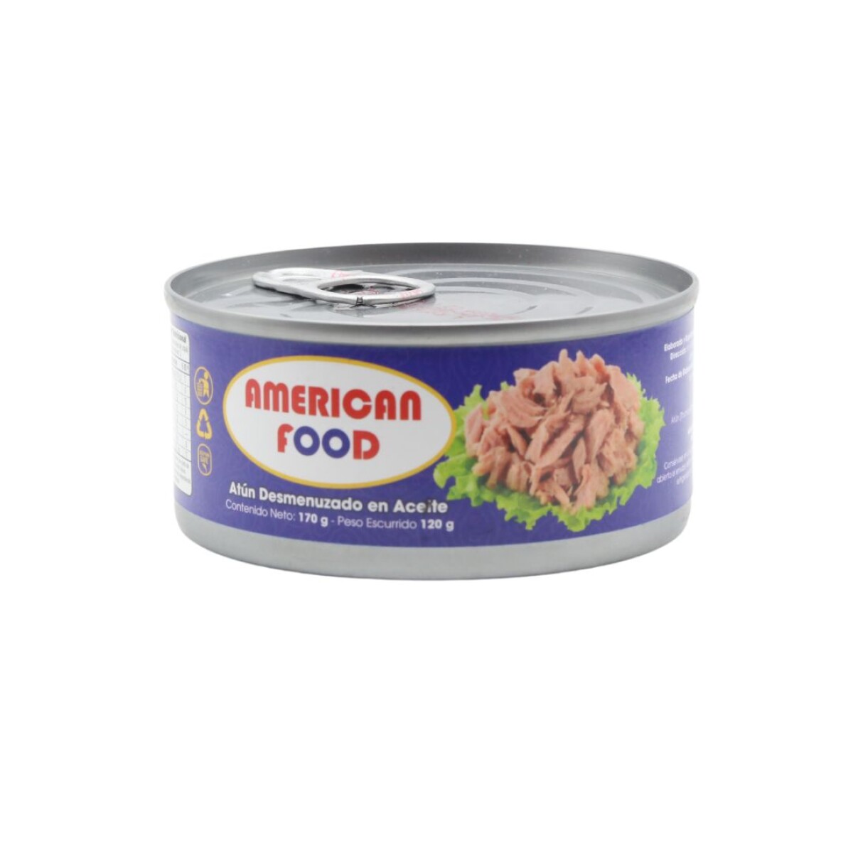 Atún Desmenuzado AMERICAN FOOD Aceite 170grs 