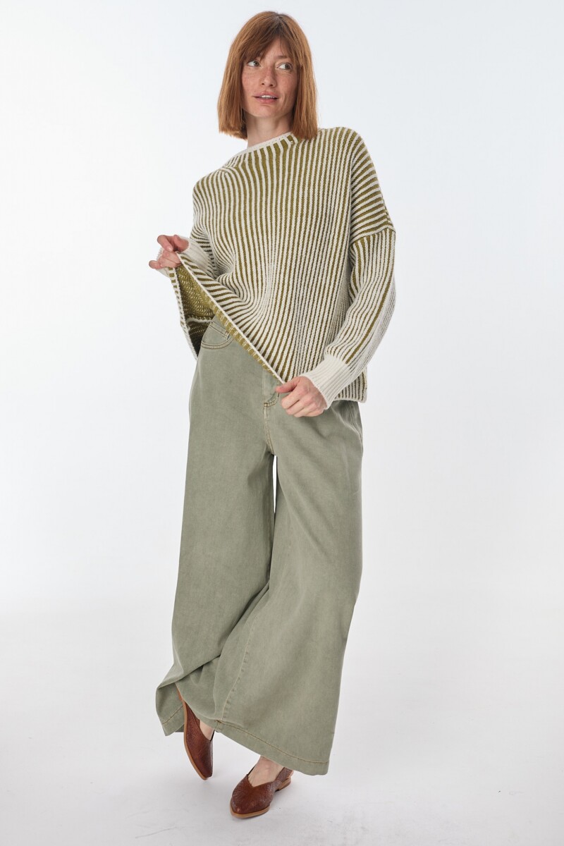 Sweater Astral Crudo/Oliva