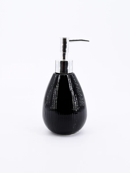 DISPENSADOR CERÁMICA NEO 11X17.4 CM (12) NEGRO