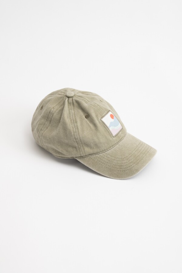 Gorra Visera Parche Gris