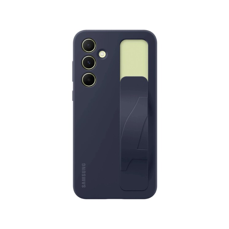Funda Samsung Standing Grip Case con Correa y Soporte para Galaxy A55 5G Black