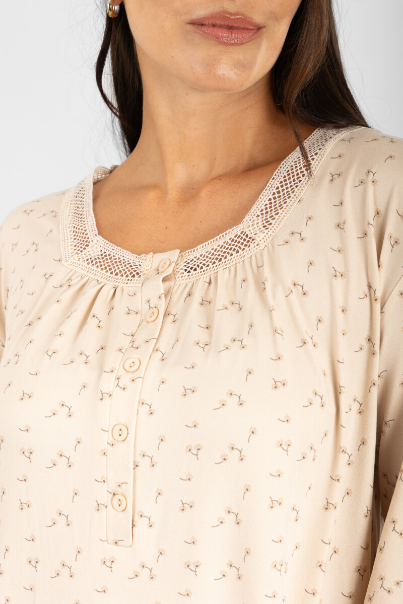 Camison kayla peach flores Flores