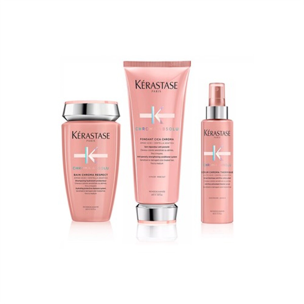 Kérastase Chroma Absolu Bain Chroma Respect 250 ml + Fondant 200 ml + Sérum 150 ml 