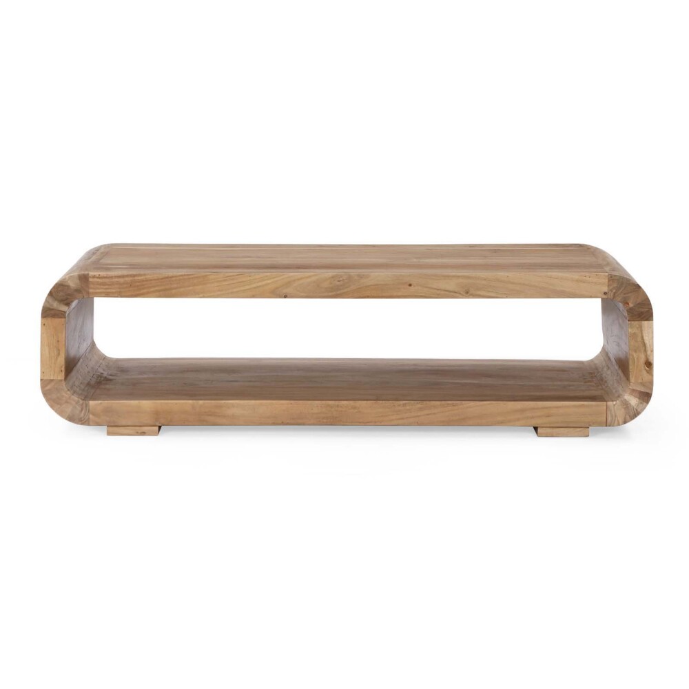 MESA CENTRAL MADERA-ACACIA NATURAL-BEIGE ARCO NATURAL