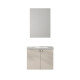 Mueble Baño Mdf 61X40X45 Blanco Incl. Bacha Y Espejo