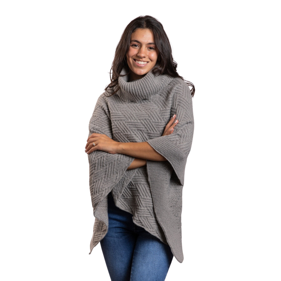 CHERRY PONCHO GREY