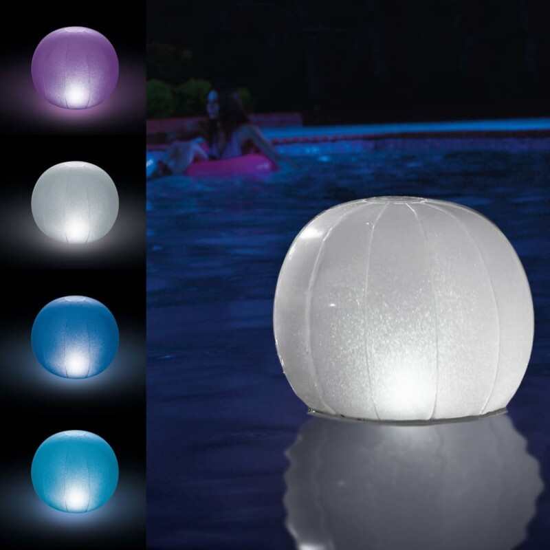 INTEX LAMPARA BOLA LED MULTICOLOR A BATERÍA FLOTANTE PARA PISCINAS Intex Lampara Bola Led Multicolor A Batería Flotante Para Piscinas
