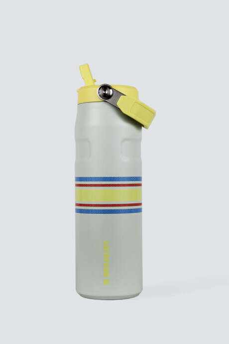Botella Stanley The Aerolight 24 OZ Gris - Rayas amarillo y azul