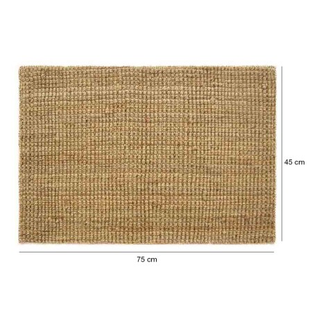 Alfombra para Puerta Entrada Felpudo de Jute Natural 45X75cm Suela