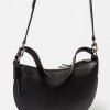 Cartera al Hombro Lua En Cuero Graneado Negro