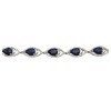 Pulsera lagrima-Plata 925-Piedra zirconia y zafiro-PU3015 conpiedra