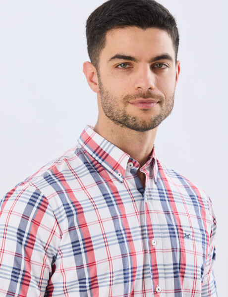 CAMISA SPORT CUADROS Rojo
