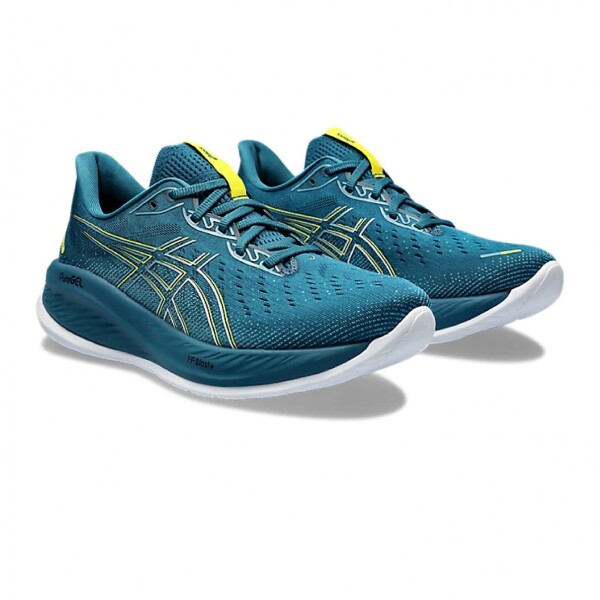 Asics Gel-cumulus 26 Evening Teal/bright Yellow Hombre Verde Esmeralda-amarillo