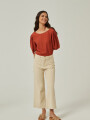Blusa Lanhua Terracota