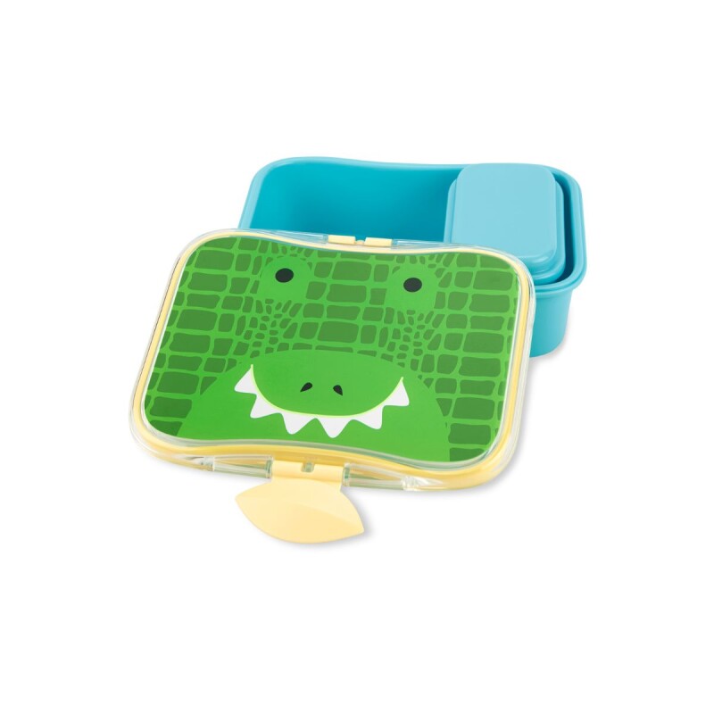 Tupper Contenedor lanchera para niños 2 en 1 Cocodrilo