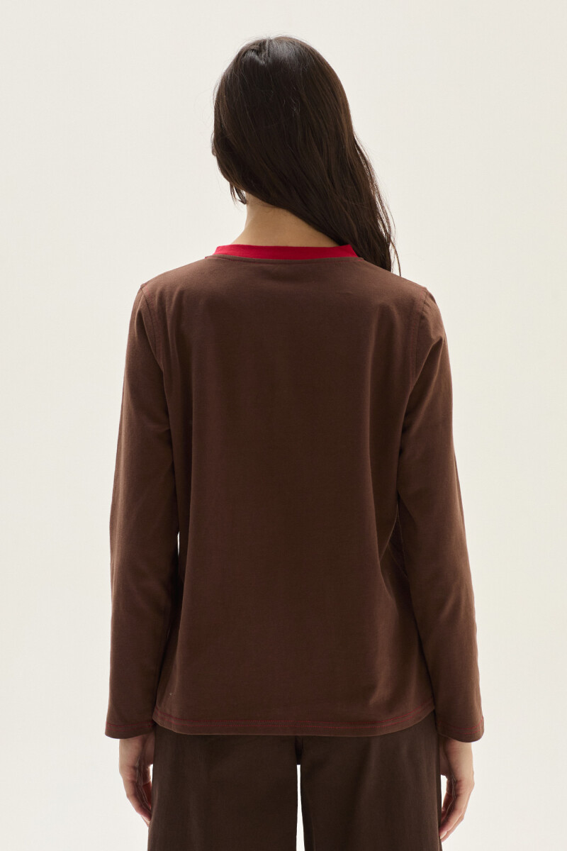 Remera Marigold Chocolate